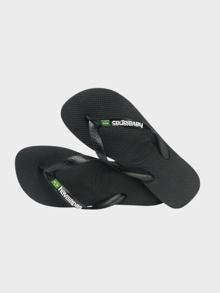 Brasil Logo Klipklapper - Unisex - Black/Black - Gumpel & Co