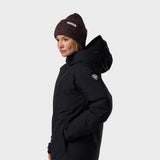 Puffy Isoleret Parka Skijakke - Dame - Black