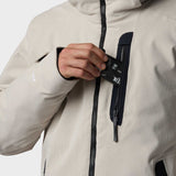 Corduroy Isoleret Skijakke - Herre - Silver Cloud