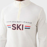 WE NORWEGIANS Mens Moore ZipUp Sweater - White