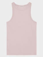 Racer Rib Top - Dame - Pale Pink