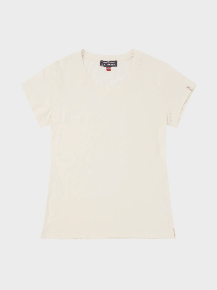 Linen Tee - Dame - Natural - Gumpel & Co