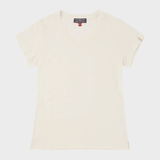 Linen Tee - Dame - Natural - Gumpel & Co