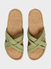 Women #1 Sandal -  Green Leaves
