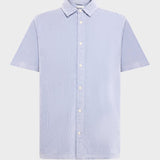 Breeze comfort corduroy short sleeve shirt - Herre - Vintage Indigo