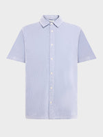 Breeze comfort corduroy short sleeve shirt - Herre - Vintage Indigo
