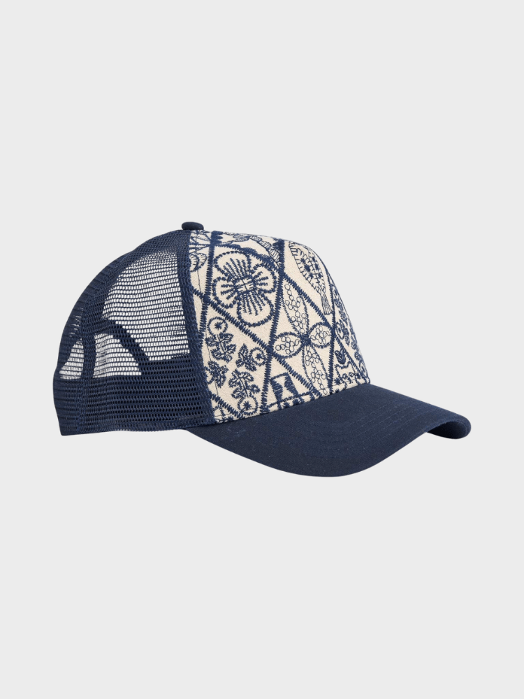 STATE OF WOW Derek A-Shape Trucker Cap - Unisex - Navy