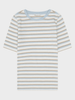 Rib T-shirt - Dame - Multi color stripe
