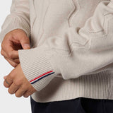 Corbyr Half Zip Strik - Herre - Silver Cloud