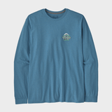 Long - Sleeved Great Waves Responsibili - Tshirt - Herre - Shore Blue - Gumpel & Co