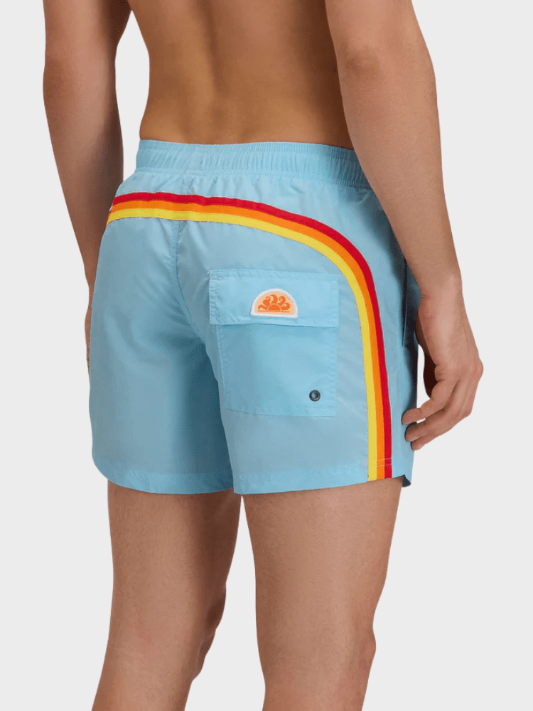 Sundek Iconic Taffeta Short Badebukser - Herre - Vintage Glacier 02