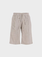 Lisamarie linen Bermudas - Dame - Chalk-melange