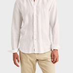 Morris Douglas Linen Shirt-Classic Fit - White