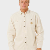 Premium Surf Cord L/S Skjorter - Herre - Sand Dune