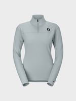 W Defined Light Pullover Midlayer - Dame - Mist Blue