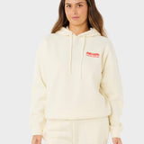 Rip Curl Surf Puff Heritage Hood Hoodie - Dame - Cayenne