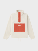 V Bond Cord Fleece - Dame - Natural / Red