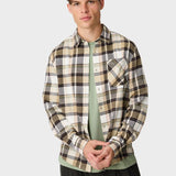 Dune regular checked flannel shirt Skjorte - Herre - Brown check