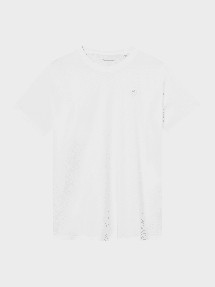 Badge T shirt - Herre - Bright White - Gumpel & Co