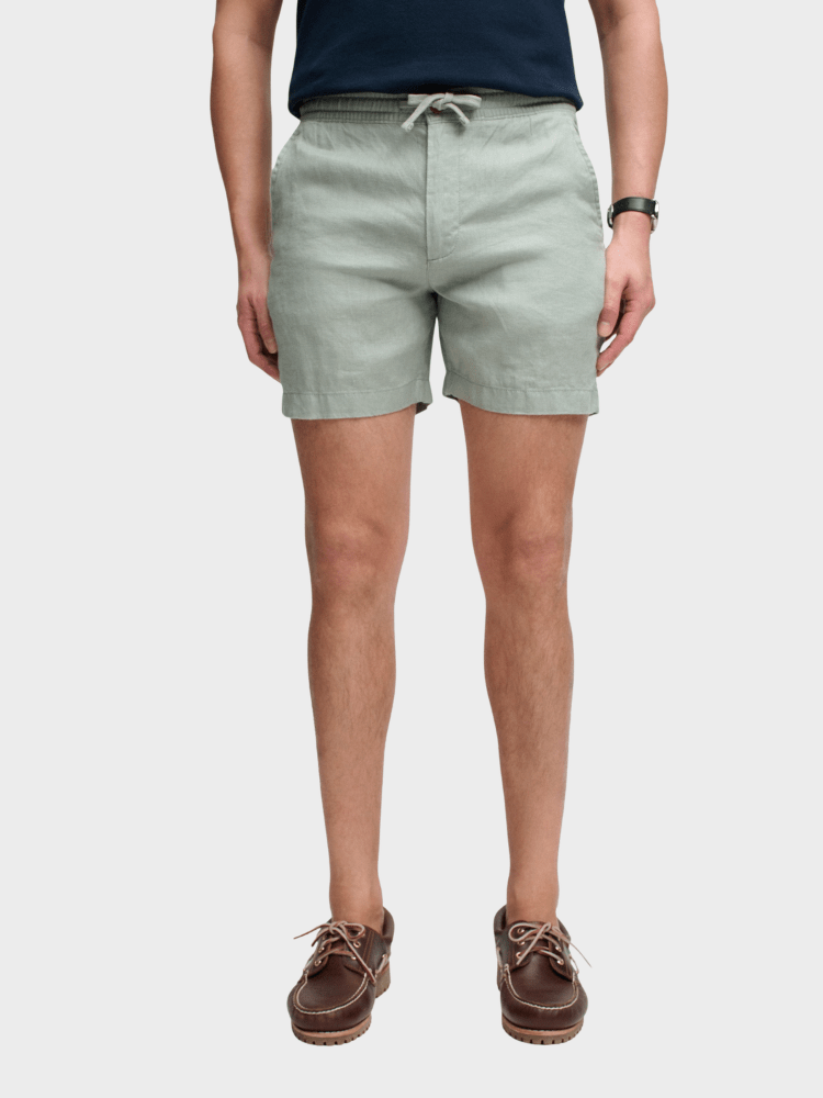 SUPERDRY Merchant Linen Shorts - Herre - Bay Green