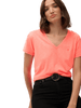 Studios Slub Embroidered Tshirt - Dame - Fluro Coral