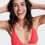 Solid Essentials Tiki Tri Bikini Top - Dame - Hibiscus - Gumpel & Co