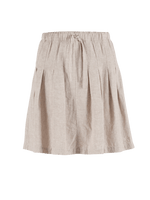 Anemone linen Skirt - Dame - Chalk-melange