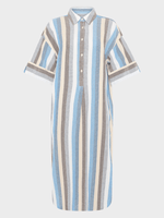 Skjortekjole - Dame - Multi color stripe