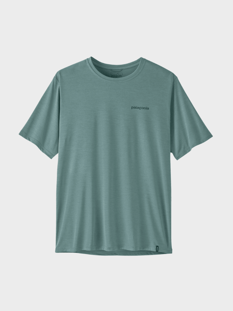 Patagonia Capilene Cool Daily Tech Tee - Boardshort Logo - Blue Sage