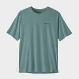 Patagonia Capilene Cool Daily Tech Tee - Boardshort Logo - Blue Sage