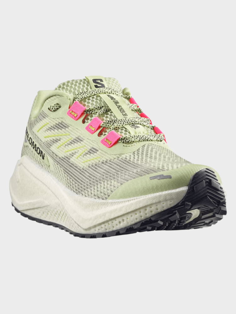 Salomon Aero Blaze 3 Gravel Sko - dame - Grøn / Hvid / Pink