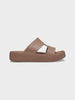 Getaway Platform H-Strap Crocs - Voksen - Latte