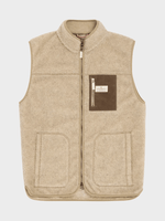 Heroes Wool Fleece Vest - Herre - Natural