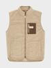 Heroes Wool Fleece Vest - Herre - Natural