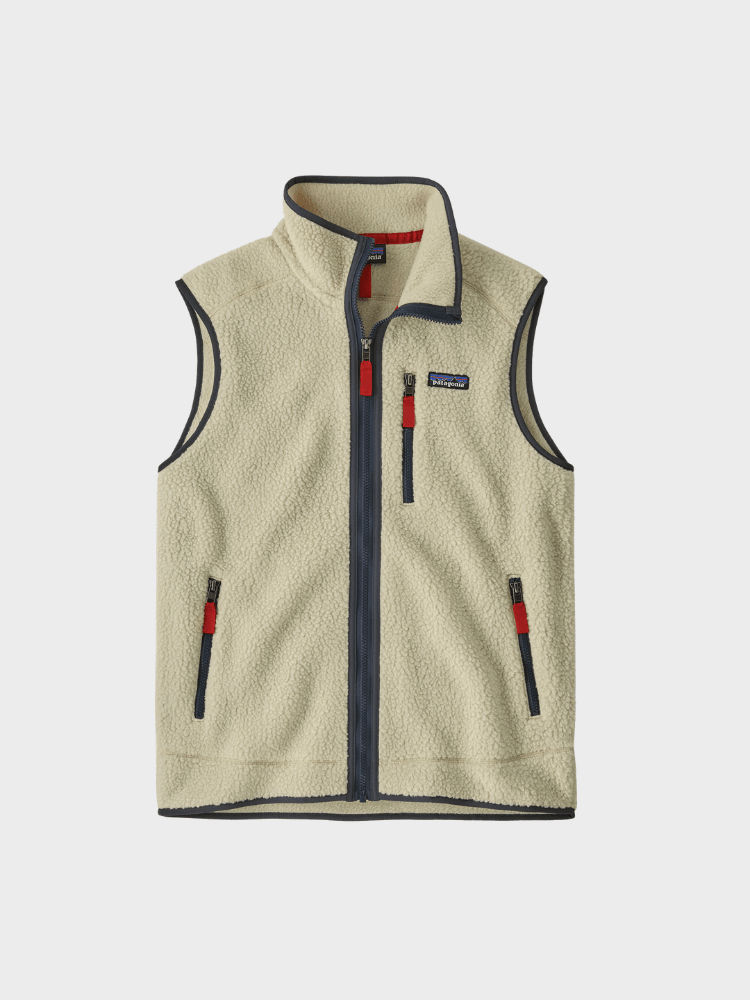 M's Retro Pile Vest - Herre - Pelican w/Smolder Blue - Gumpel & Co