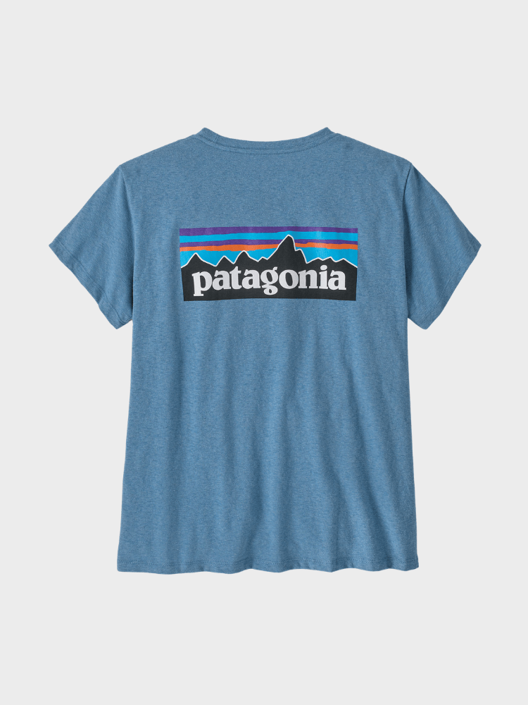 P6 Logo Responsibili Tshirt - Dame - Shore Blue - Gumpel & Co