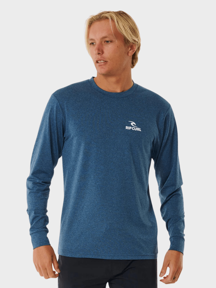 Rip Curl Stack UPF L/S UV trøjer - Herre - Navy Marle
