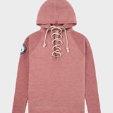Boiled Hoodie Laced - Dame - Peony Pink