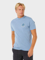Wettie Passage Icon T shirt - Herre - Faded Denim