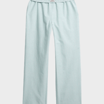 SUPERDRY Cotton Stripe Elastic Bukser - Dame - Peppermint Chalk Stripe