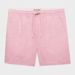 SUPERDRY Merchant Linen Shorts - Herre - Pink Chambray