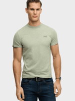 Organic Cotton Essential Logo Tshirt - Herre - Vintage Sage Green Marl