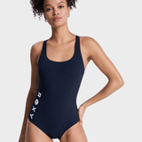 Roxy Active Solid Basic One Piece Bikini & badedragt - Dame - Anthracite - Gumpel & Co