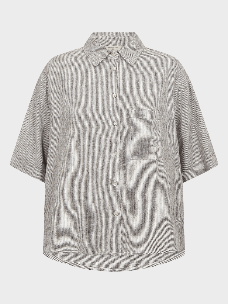 Lava Skjorte - Dame - COFFEE BEAN W. STAR OFF - WHITE - Gumpel & Co
