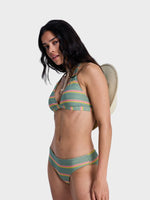 Ocean Dreamer Hipster Bikini Underdel - Dame - Oil Green Say It With Stripes