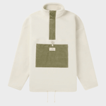 Amundsen V Bond Cord Fleece - Herre - Natural / Olive Ash
