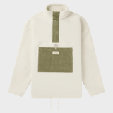 Amundsen V Bond Cord Fleece - Herre - Natural / Olive Ash