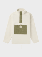 V Bond Cord Fleece - Herre - Natural / Olive Ash