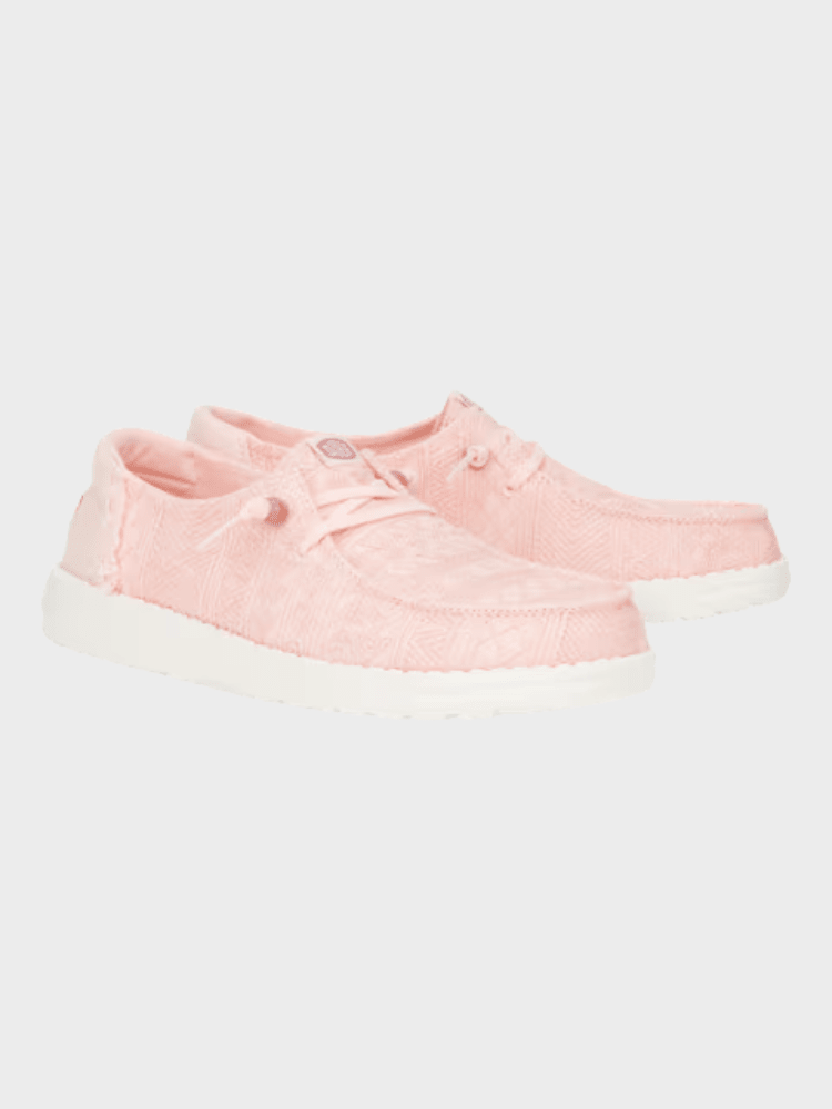 Hey Dude Wendy Crochet Lace - Dame - Pale Pink