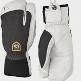 Army Leather Patrol 3 fingre Skihandske - Herre - Charcoal